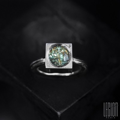 #LEGION PARIS #Goria #Bague #Ring #Aigue-marine #Aquamarine #Silver #Argent