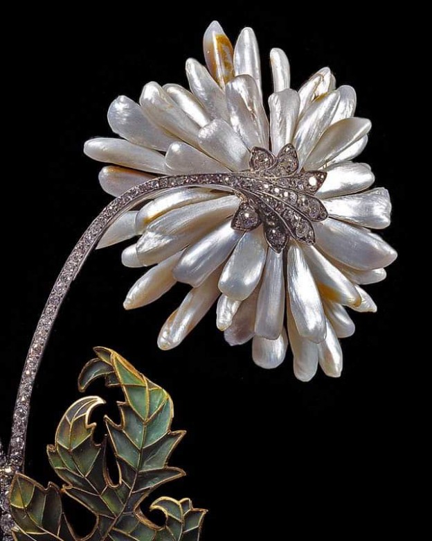 #HENRI VEVER #Missipi Pearl #diamonds #art nouveau #perle #diamant #1903