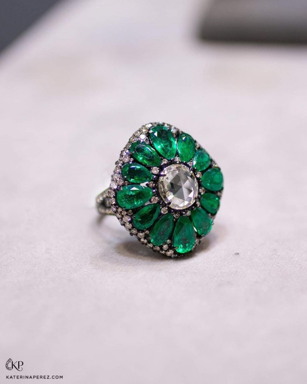 #KATERINA PEREZ #Emerald #Diamond #Ring #Emeraude #Diamant #Bague