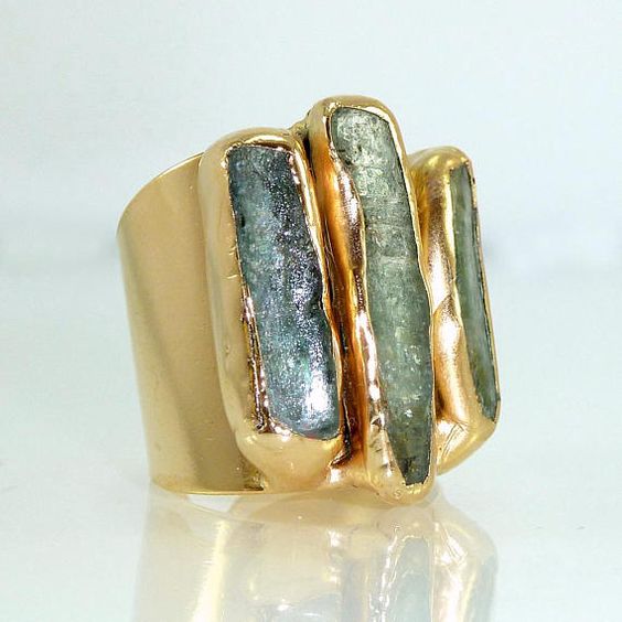 #INBAL MISHAN #Kyanite #ring #gold #Cyanite