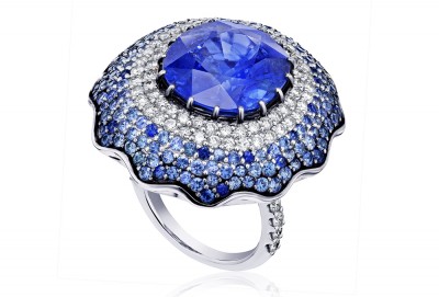 #ALEXANDER-LAUT-#18k-White-Gold-#-Ring-#Blue-Sapphire-#Diamond-#Saphir-#Diamant