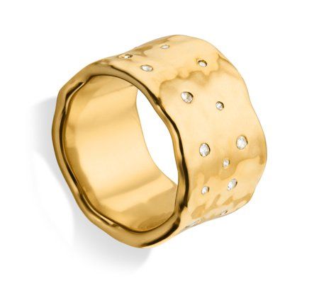 #MONICA VIANDER #Gold #Ring #white topaz #topaze blanche