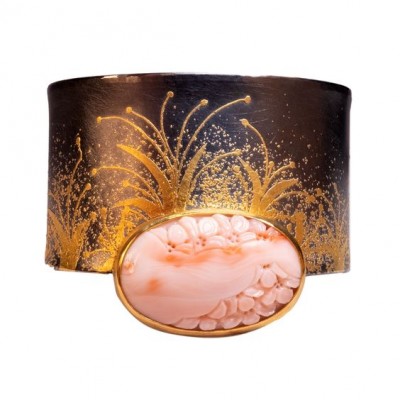 #PETER SCHMID - ATELIER ZOBEL #Sterling silver #24k Gold #coral #Argent #Or #Corail