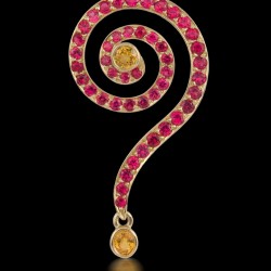#SUSAN SADLER #PendAnt #Pendentif #rubies #rubis #project-2007-spiral