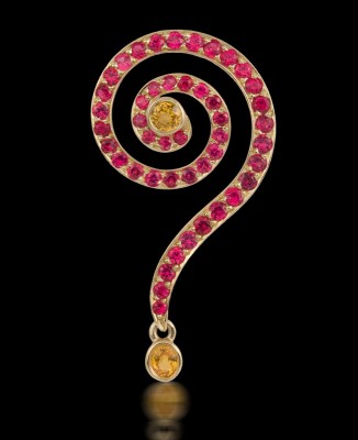 #SUSAN SADLER #PendAnt #Pendentif #rubies #rubis #project-2007-spiral
